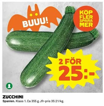 Coop Extra Zucchini erbjuda