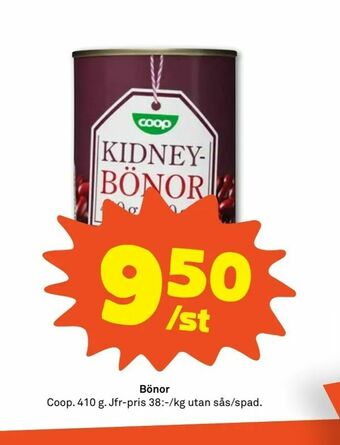 Coop Forum Bönor erbjuda