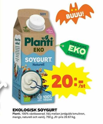 Coop Forum Ekologisk soygurt erbjuda