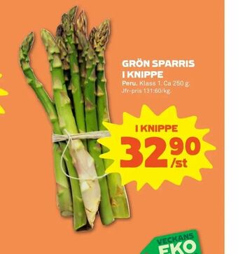 Coop Forum Grön sparris i knippe erbjuda