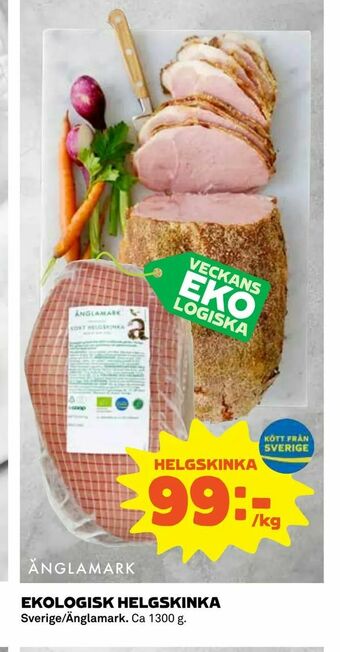 Coop Konsum Ekologisk helgskinka erbjuda