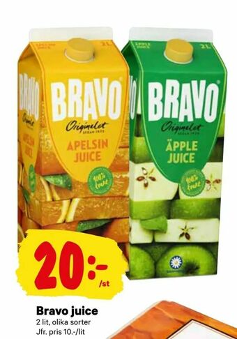 City Gross Bravo juice erbjuda