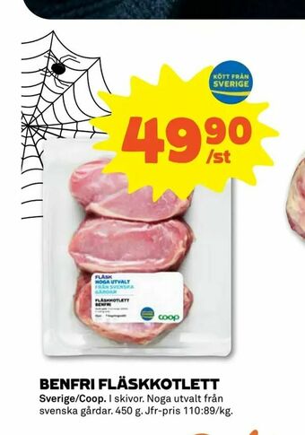 Stora Coop Benfri fläskkotlett erbjuda