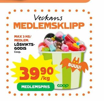 Stora Coop Lösvikts- godis erbjuda