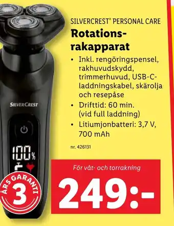 Lidl Rotations- rakapparat erbjuda