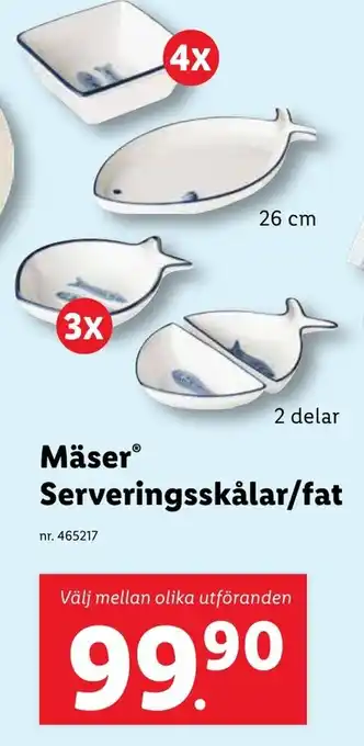 Lidl Mäser Serveringsskålar/fat erbjuda