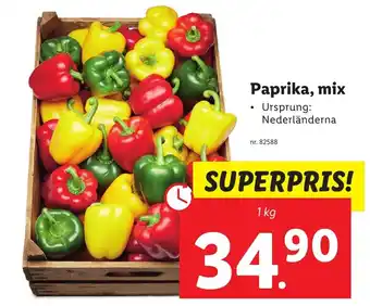 Lidl Paprika, mix erbjuda