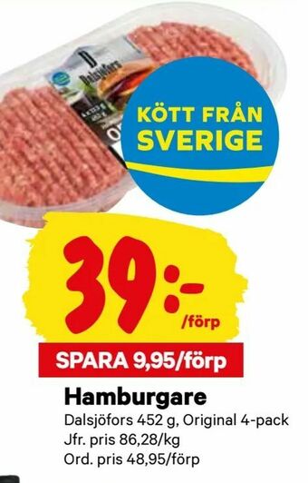 City Gross Hamburgare erbjuda