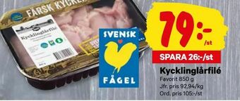 City Gross Kycklinglårfilé erbjuda