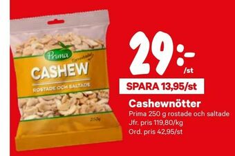 City Gross Cashewnötter erbjuda