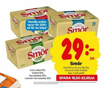 City Gross Smör erbjuda