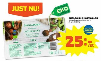 Stora Coop Ekologiska köttbullar erbjuda