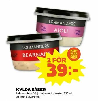Stora Coop Kylda såser erbjuda