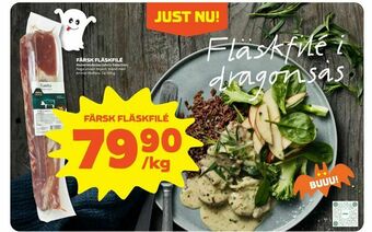 Färsk fläskfilé