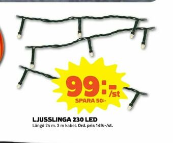 Stora Coop Ljusslinga 230 led erbjuda