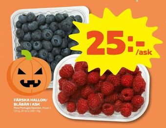 Stora Coop Färska hallon/ blåbär i ask erbjuda