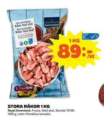 Stora Coop Stora räkor 1 kg erbjuda