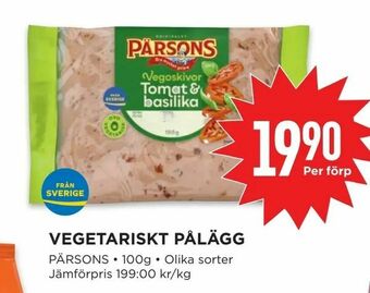 Willys Vegetariskt pålägg erbjuda