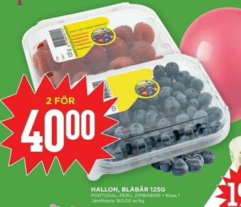 Willys Hallon, blåbär 125g erbjuda