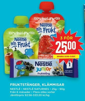 Willys Fruktstänger, klämmisar erbjuda