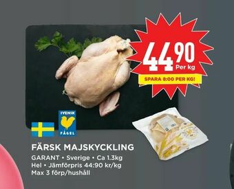 Willys Färsk majskyckling erbjuda