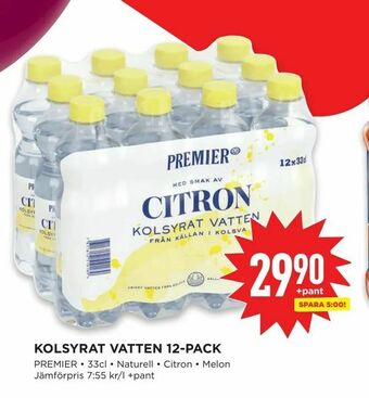 Willys Kolsyrat vatten 12-pack erbjuda