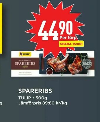 Willys Spareribs erbjuda