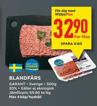 Willys Blandfärs erbjuda