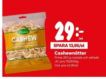 City Gross Cashewnötter erbjuda
