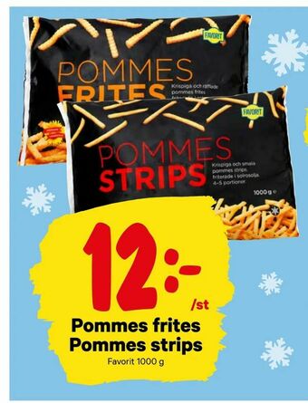 Pommes frites, Pommes strips