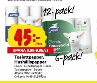 City Gross Toalettpapper, Hushållspapper erbjuda
