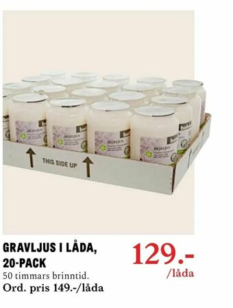 Gravljus i låda, 20-pack
