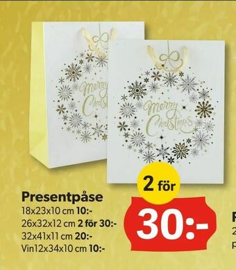 DollarStore Presentpåse erbjuda