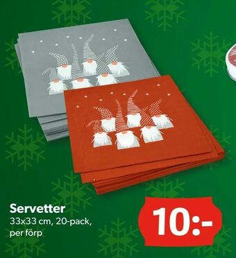 DollarStore Servetter erbjuda