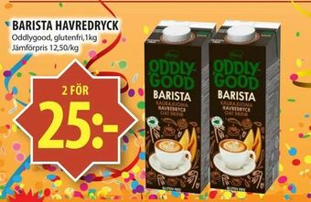 Matvärlden Tensta Barista havredryck erbjuda