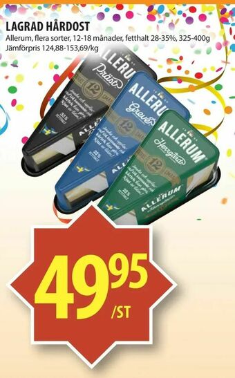 Matvärlden Tensta Lagrad hårdost erbjuda