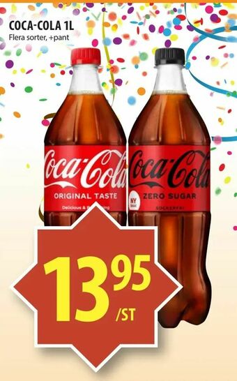 Matvärlden Tensta Coca-cola 1l erbjuda