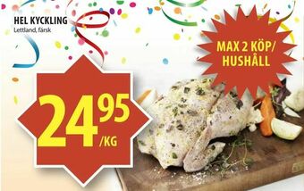 Matvärlden Tensta Hel kyckling erbjuda