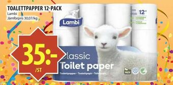 Matvärlden Tensta Toalettpapper 12-pack erbjuda