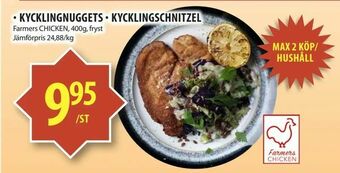 Kycklingnuggets · kycklingschnitzel