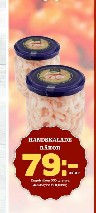 Matvärlden Tensta Handskalade räkor erbjuda