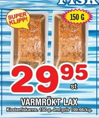 Nya Pulsen Varmrökt lax erbjuda