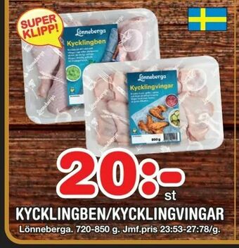 Nya Pulsen Kycklingben/kycklingvingar erbjuda