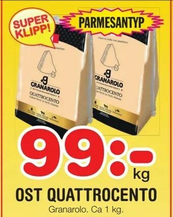 Nya Pulsen Ost quattrocento erbjuda