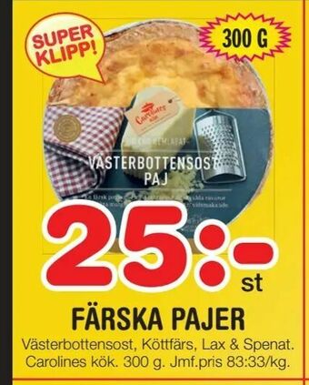 Färska pajer