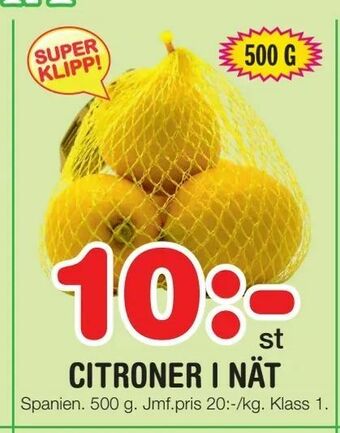 Nya Pulsen Citroner i nät erbjuda