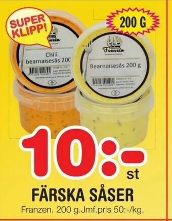 Nya Pulsen Färska såser erbjuda