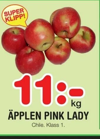 Nya Pulsen Äpplen pink lady erbjuda