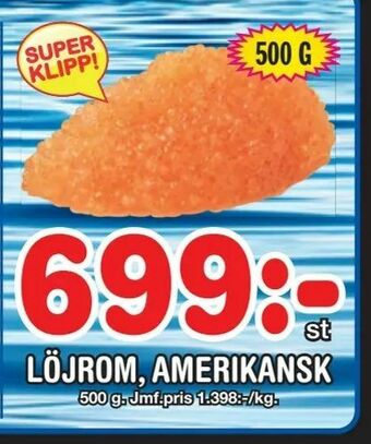 Nya Pulsen Löjrom, amerikansk erbjuda