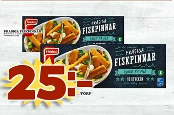 Nya Pulsen Frasiga fiskpinnar erbjuda